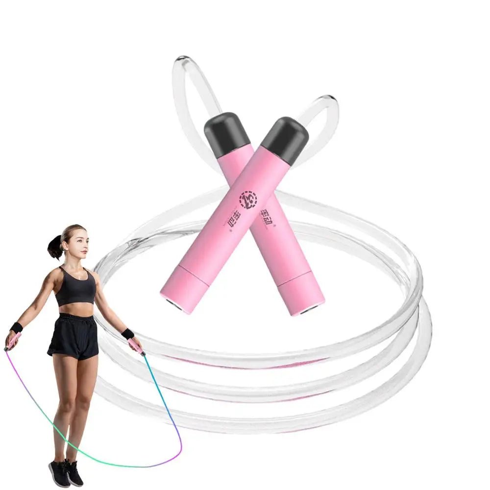 Glowing Skipping Rope Lightweight Luminous Rainbow Sport Exercise Jump Rope Exercise Jump Ropes for Home Workout Fitness