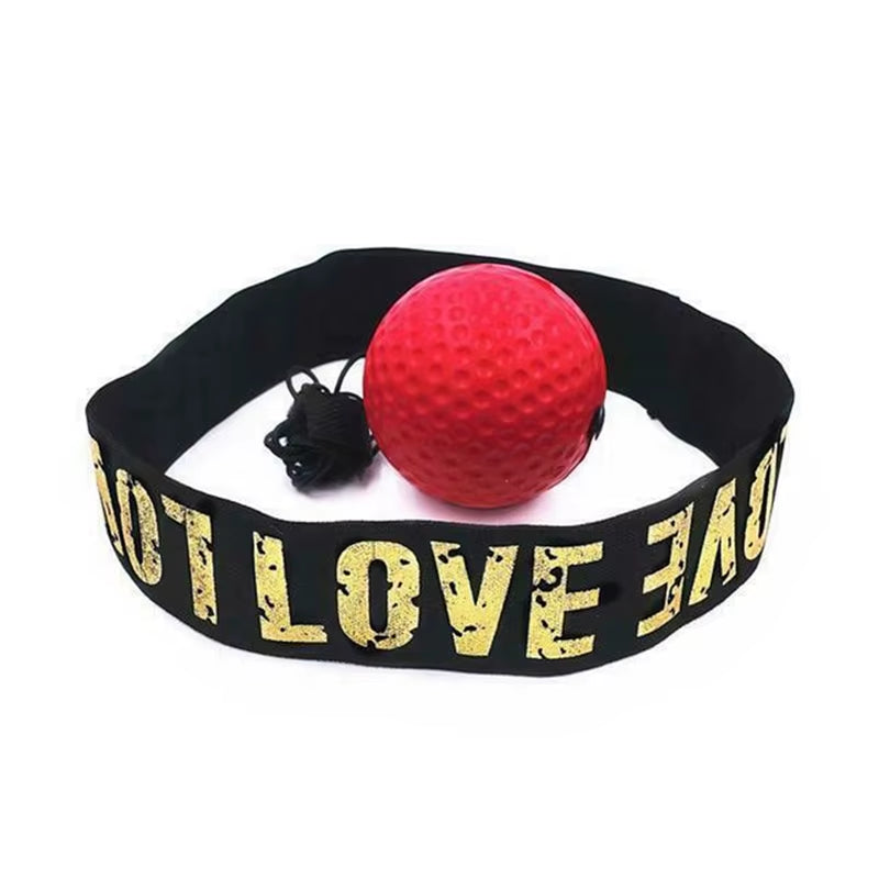 Muay Thai Boxing Speed Ball with Head Band for Sanda Boxing Fighting Fast Speed Reaction Time Training Boxing Reflex Trainer