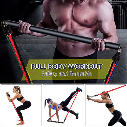 Resistance Band Elastic Band Strength Training Rod Set Resistance Fitness Equipment Exercise Band Gym Home Exercise Equipment